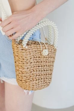 STORETS Faya Pearl Rattan Tote WHAT'S NEW