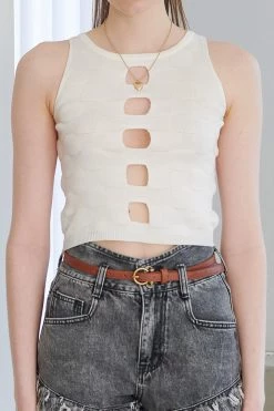 STORETS Bryana Hole Sleeveless Top WHAT'S NEW