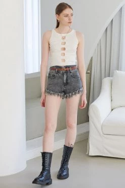 STORETS WHAT'S NEW Kalla Denim Shorts W/ Belt