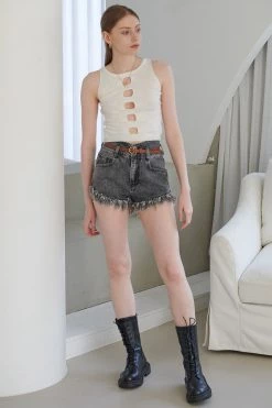 STORETS WHAT'S NEW Kalla Denim Shorts W/ Belt