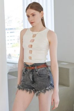 STORETS Bryana Hole Sleeveless Top WHAT'S NEW