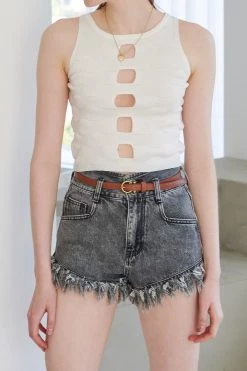 STORETS WHAT'S NEW Bryana Hole Sleeveless Top