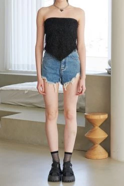 STORETS Jasmin Faux Feather Top