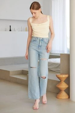 STORETS Dalia Triple Cutout Jeans
