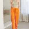 STORETS Peyton Crinkled Pleated Pants