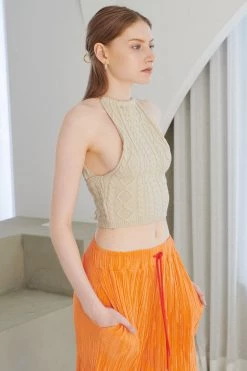 STORETS Kara Knitted Halter Top