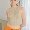 STORETS Kara Knitted Halter Top