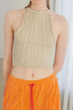 STORETS Kara Knitted Halter Top