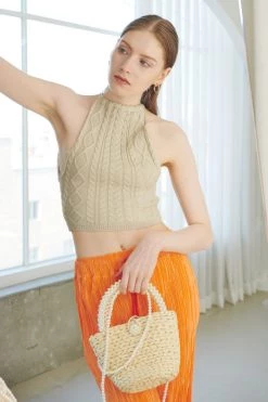 STORETS Faya Pearl Rattan Tote WHAT'S NEW