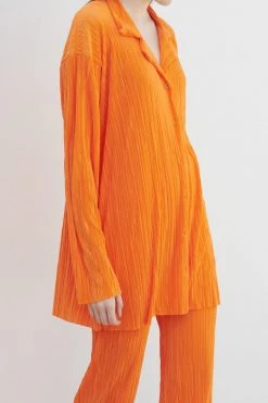 STORETS Maria Oversized Plisse Shirt WHAT'S NEW