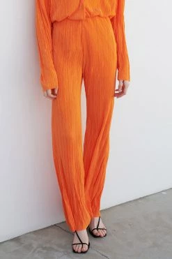 STORETS WHAT'S NEW Maria Flared Leg Plisse Pants