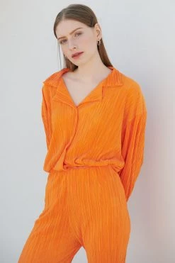 STORETS Maria Oversized Plisse Shirt WHAT'S NEW