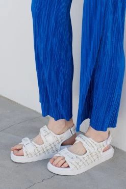 STORETS Elea Tweed Sandals