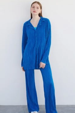 STORETS WHAT'S NEW Maria Oversized Plisse Shirt