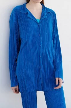 STORETS WHAT'S NEW Maria Oversized Plisse Shirt