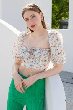 STORETS Peony Floral Bustier Top WHAT'S NEW