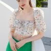 STORETS WHAT'S NEW Peony Floral Bustier Top