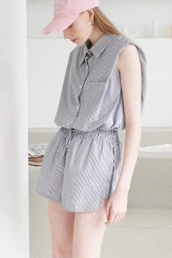 STORETS Ina Padded Shirt And Short Set