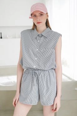 STORETS Ina Padded Shirt And Short Set