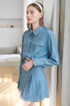 STORETS Valarie Elastic Hem Blouse WHAT'S NEW