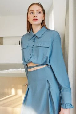 STORETS Valarie Elastic Hem Blouse WHAT'S NEW