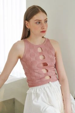 STORETS WHAT'S NEW Bryana Hole Sleeveless Top