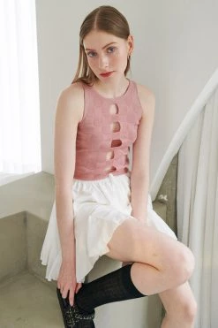 STORETS WHAT'S NEW Bryana Hole Sleeveless Top