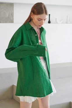 STORETS Sadie Boyfriend Linen Shirt