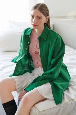 STORETS Sadie Boyfriend Linen Shirt