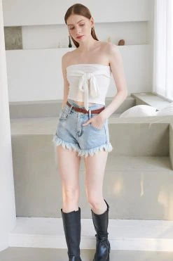 STORETS WHAT'S NEW Kalla Denim Shorts W/ Belt