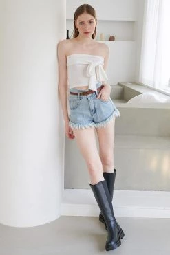 STORETS WHAT'S NEW Kalla Denim Shorts W/ Belt