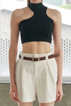 STORETS Aerynn Asymmetric Cutout Top