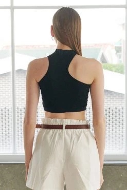 STORETS Aerynn Asymmetric Cutout Top