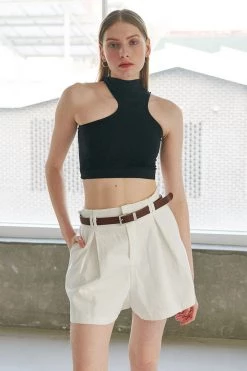 STORETS Aerynn Asymmetric Cutout Top