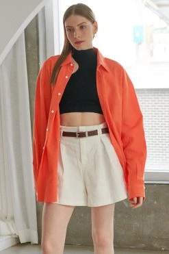 STORETS Sadie Boyfriend Linen Shirt