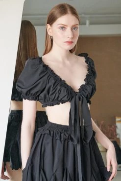 STORETS Eloise Cropped Blouse WHAT'S NEW