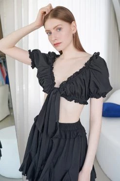 STORETS Eloise Cropped Blouse WHAT'S NEW