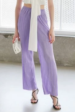STORETS Peyton Crinkled Pleated Pants