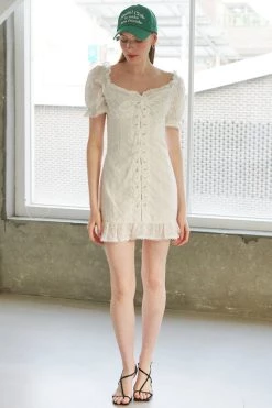 STORETS WHAT'S NEW Enza Embroidery Mini Dress