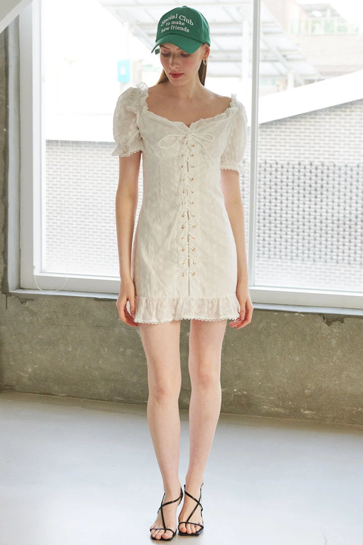 STORETS WHAT'S NEW Enza Embroidery Mini Dress