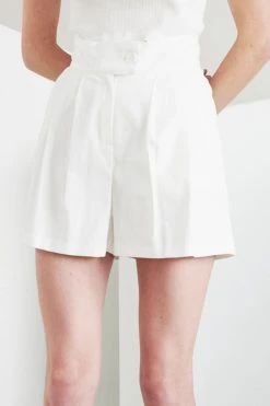 STORETS Grace Pintucked Shorts