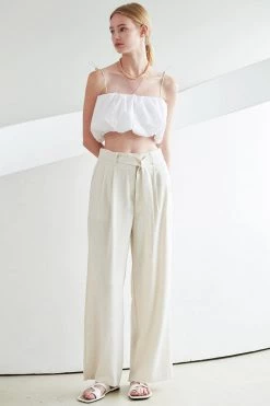 STORETS Tammy Belted Pintuck Pants