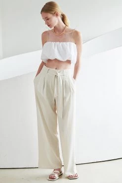 STORETS Tammy Belted Pintuck Pants