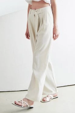 STORETS Tammy Belted Pintuck Pants