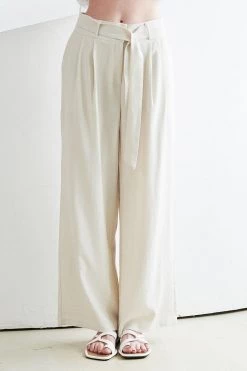 STORETS Tammy Belted Pintuck Pants