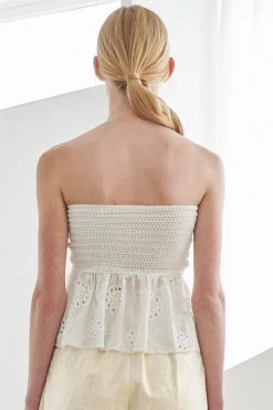 STORETS WHAT'S NEW Maria Knit Combo Embroidery Top