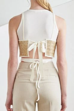 STORETS WHAT'S NEW Rae Raffia Top