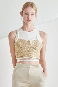 STORETS WHAT'S NEW Rae Raffia Top