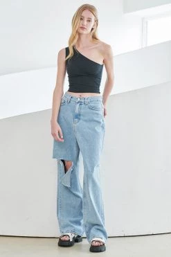 STORETS Dasha Buttoned Cutout Jeans WHAT'S NEW