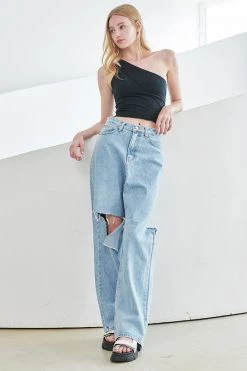 STORETS Jesh Cutout One Shoulder Top WHAT'S NEW